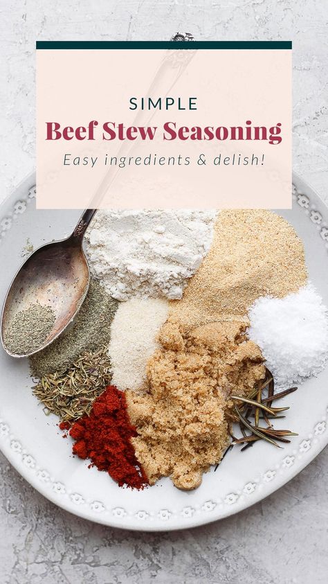 Beef Stew Seasoning Recipe Easy, Homemade Stew Seasoning, Diy Stew Seasoning, Homemade Beef Stew Seasoning Recipe, Diy Beef Stew Seasoning Recipe, Beef Stew Seasoning Recipe Mccormick, Seasonings For Beef Stew, Diy Beef Stew Seasoning, Beef Stew Spices Seasoning Mixes