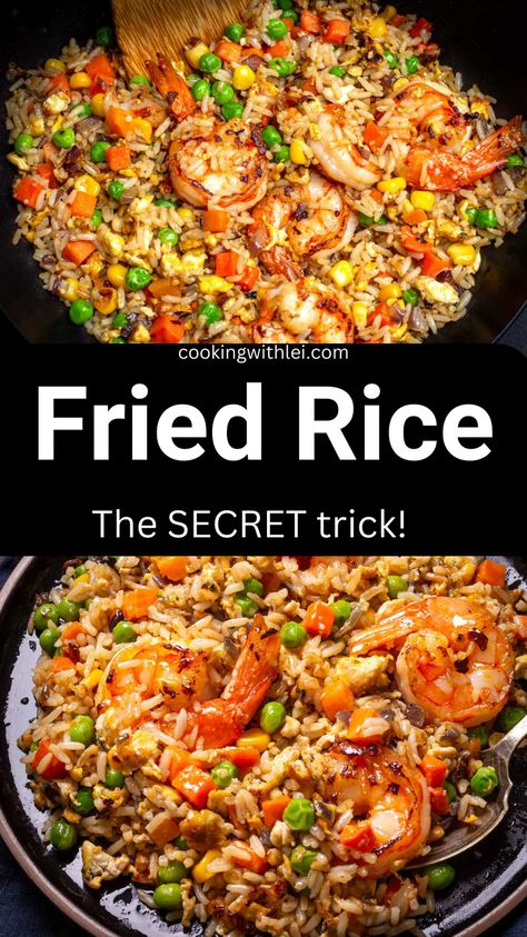 Restaurant Fried Rice Chinese, Fried Rice Restaurant Style, Fried Rice Recipes Chinese, Classic Fried Rice, Rice A Roni Stir Fried Rice Recipes, Japanese Style Fried Rice, Fried Black Rice, Diy Fried Rice Easy, Restaurant Style Chicken Fried Rice