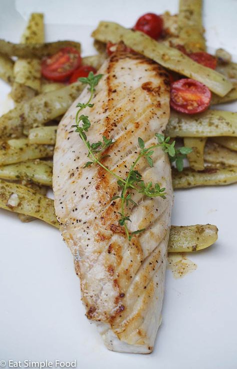 Lemon Butter Amberjack | Eat Simple Food Yellowtail Recipe, Fish Recipes Baked, Fast Dinner, Lemon Thyme, Shellfish Recipes, Fish Recipes Healthy, Fish Dinner, Healthy Fish, Grilled Fish