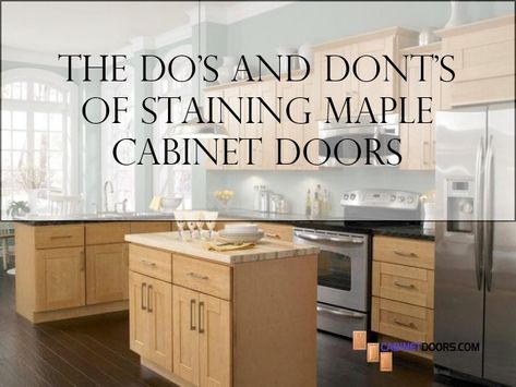 Kitchen Cabinet Restaining, Restain Maple Kitchen Cabinets, Light Stained Maple Cabinets, Lighten Maple Cabinets, Stains For Maple Cabinets, Maple Stained Cabinets, Gel Stain Maple Kitchen Cabinets, Restaining Kitchen Cabinets Maple, Stain For Maple Cabinets