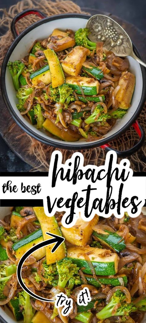 Chicken And Vegetable Recipes Blackstone, Black Stone Asian Recipes, Copycat Hibachi Vegetables, Hibachi On Stove, Veggie Hibachi Recipes, Wok Hibachi, Hibachi Recipes Easy, How To Make Hibachi Vegetables, Hibachi Grocery List