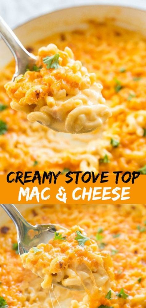 This Creamy Three Cheese Skillet Mac and Cheese is the most decadent mac and cheese I have ever eaten! #recipe #cheese #macandcheese Stove Top Mac And Cheese, Skillet Mac And Cheese, Three Cheese, Supper Recipes, Delicious Dinner Recipes, One Pot Meals, Main Meals, Magpie, Mac And Cheese