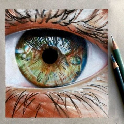 realistic eye drawing Drawing Painting Ideas, Green Brown Eyes, Painting Eyes, Eye Drawings, Pencil Sketches Easy, Realistic Eye Drawing, Prismacolor Art, Realistic Pencil Drawings, Eyes Artwork