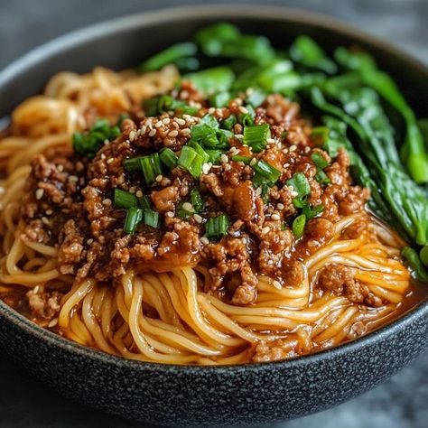 cookefast Mongolian Ground Beef Noodles, Ground Beef Noodles, Mongolian Ground Beef, Dan Dan Noodles, Beef Noodles, Better Than Takeout, Mongolian Beef, Breakfast Casserole Sausage, Steak Bites