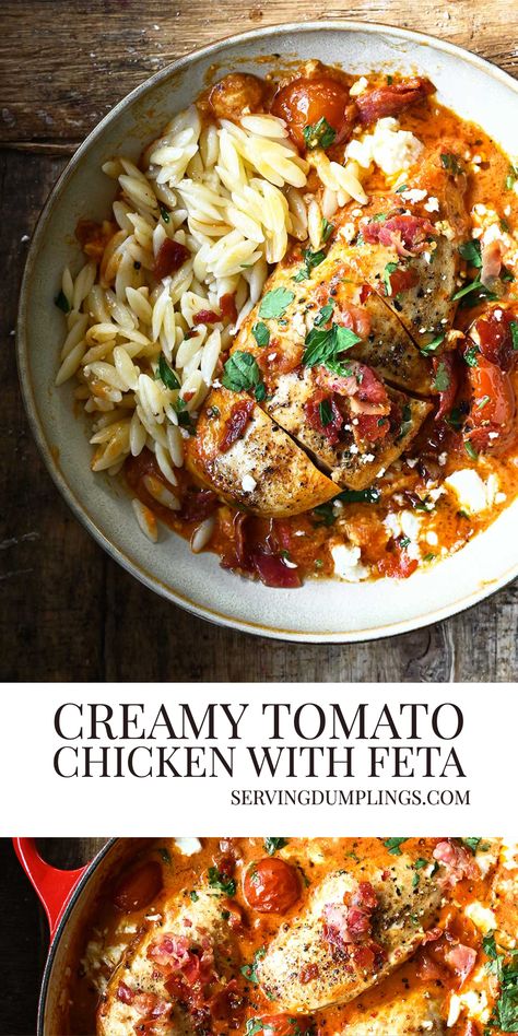 Somewhat Healthy Meals, Dinner To Impress In Laws, Dinner For In Laws, Ethnic Dinner Recipes, Rainy Day Dinner Ideas, Lidl Recipes, Fancy Dinner Ideas, Rainy Day Dinner, Creamy Tomato Chicken