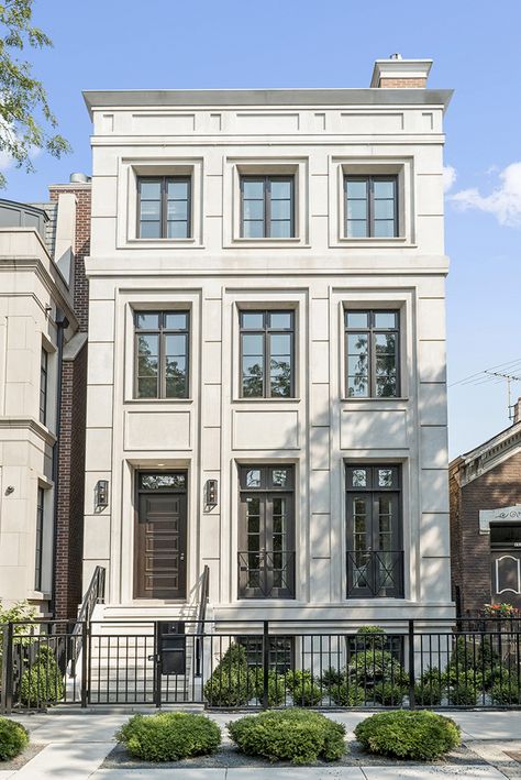 Quaint Home Exterior, Brownstone Exterior, Renovation Facade, Arsitektur Kolonial, Classical Facade, New Classical Architecture, Classic Facade, Townhouse Exterior, Facade Architecture Design