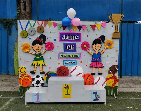 Sport Day Preschool Activities, Sport Day Decoration Ideas For School, Sports Day Board Decoration Ideas School, Sports Board Ideas, Sports Decoration Ideas For School, Sports Decoration Ideas, Preschool Sports Day Ideas, Sports Day Preschool Activities, Sports Day For Preschoolers