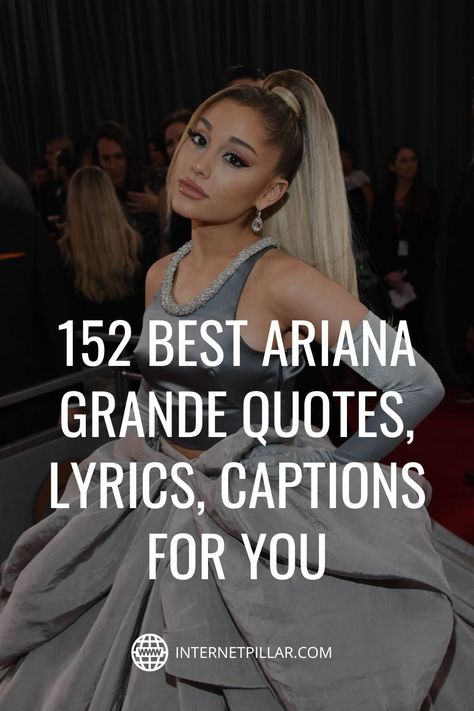 Quotes From Singers Lyrics, Ariana Grande Senior Quotes, Ariana Grande Lyrics Captions, Ariana Grande Captions, Ariana Grande Quotes Lyrics, Quotes Ariana Grande, Ariana Quotes, Ariana Grande Songs Lyrics, Short Mottos