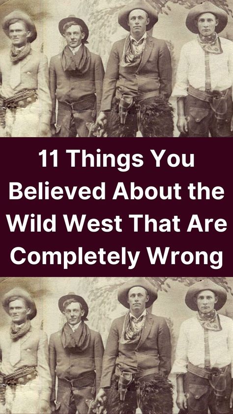 Most myths concerning the American West originated on the silver screen. Thanks to Hollywood, cowboys, Indians, gunfights, and outlaws paint a romanticized version of what really happened in the Old West.  Hollywood lied. Life in the Old West was vastly different from classic Spaghetti Westerns. Clean-cut cowboys portrayed by actors like John Wayne are a far cry from what cowboys were really like. Old West Photos Outlaws, Old Western Actors, Old West Decor, Wild West Art, Wild West Era, Old West Outlaws, Wild West Outlaws, Famous Outlaws, Real Cowgirl