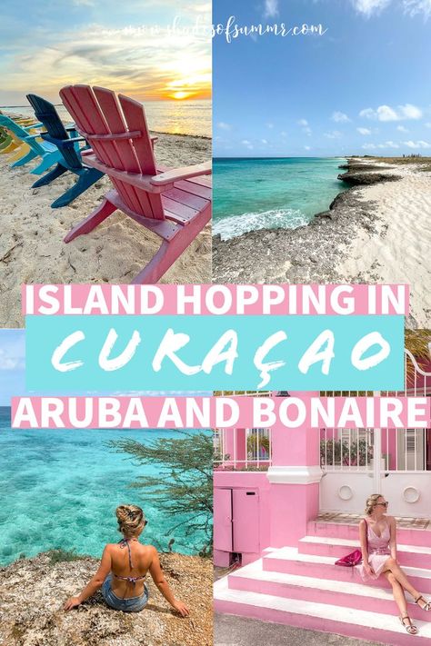 Collage of four pictures of Aruba, Bonaire and curacao with text Island hopping in Curacao Bonaire and Aruba Abc Islands, Aruba Island, December Travel, Curacao Island, Visit Aruba, Honeymoon Destination Ideas, Family Beach Trip, Poland Travel, Austria Travel