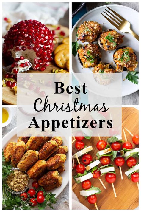 Christmas Tapas Ideas Dinner Parties, Christmas Hor Devours, Christmas Party Appetizers Make Ahead, Healthy Christmas Party Appetizers, Christmas Eve Appetizers Vegetarian, Christmas Party Apps Holiday Appetizers, Christmas Appetizer Buffet, Appetizers For Christmas Dinner, Christmas Starter Ideas