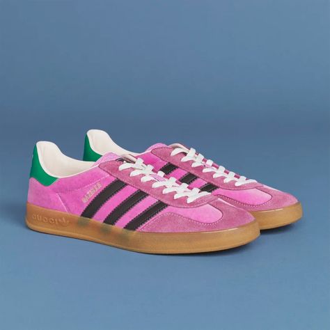 adidas Men's adidas x Gucci Gazelle Shoes - Pink | adidas Canada Adidas Gucci Gazelle, Pink Adidas Outfit, Pink Sneakers Outfit, Adidas Gazelle Pink, Pink Gazelles, Adidas Gazelle Outfit, Adidas X Gucci, Adidas Gazelle Shoes, Gazelle Shoes