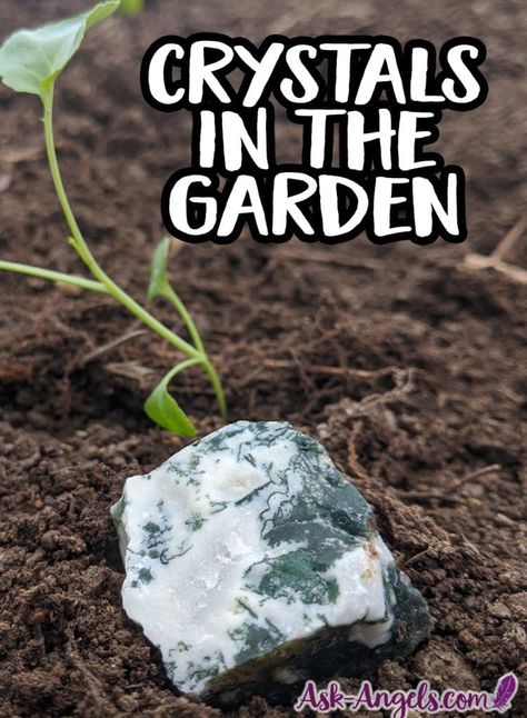 Top 15 Crystals for Gardens & How to Use Them! - Ask-Angels.com Diy Spiritual Gifts, Witch Crystals, Planters Diy, Tattoo Plant, Stones Garden, Stone Properties, Witch Garden, Crystal Garden, Nature Spirits