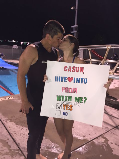 Hoco Proposals Ideas For Swimmers, Swim Homecoming Proposal, Swim Proposal, Swim Hoco Proposals, Sadie Proposals, Prom Asking, Promposals Ideas, Sadies Proposals, Dance Signs