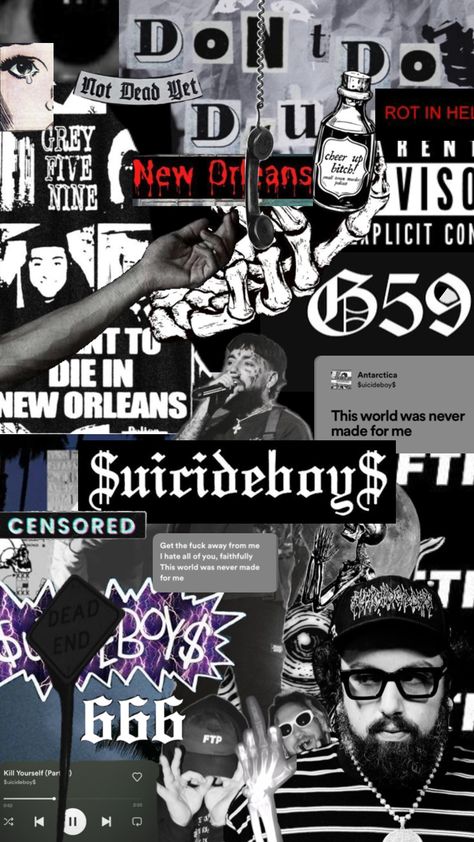 $uicideboy$ Uicideboy Wallpaper, Lil Peep Lyrics, $b Wallpaper, Cover Wallpaper, Music Pics, Belek, Cute Rappers, Boys Wallpaper, Iphone Wallpaper Themes