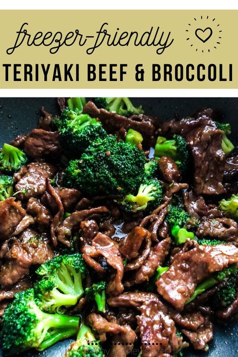 Steak And Broccoli Meal Prep, Freezer Meals Chinese, Korean Beef Freezer Meal, Make Ahead Beef And Broccoli, Whole 30 Recipes Freezer Meals, Teriyaki Beef Crockpot, Beef Broccoli Teriyaki, Beef Frozen Meals, Mongolian Beef Freezer Meal