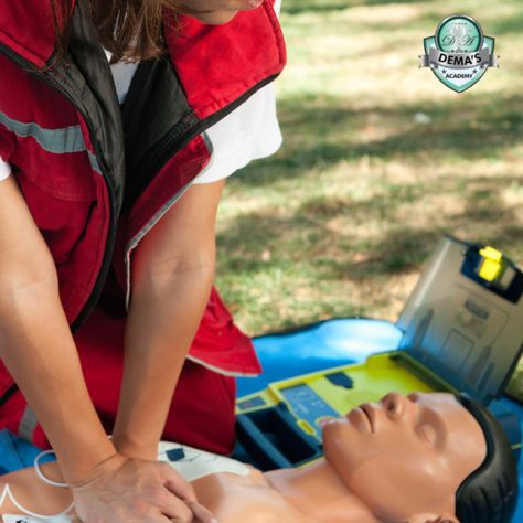 Did you know that CPR training is one of the most important things you can do to be prepared for an emergency? At Demas Academy, we provide the highest quality training courses in the area—and CPR is just one of our offerings. Whether you're interested in first aid, AED certification, or any other life-saving skill, we've got you covered. If you have any questions or would like more information, call us at 407-863-3166. Cpr Training, Cpr, Be Prepared, Training Courses, First Aid, Saving Lives, You Can Do, Knowing You, Did You Know