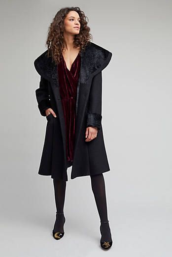 Astrakhan Princess Coat Winter Trench, Princess Coat, Winter Trench Coat, Pretty Princess, Oversized Collar, Winter Coats Women, Women's Coats, Trench Coats, British Style