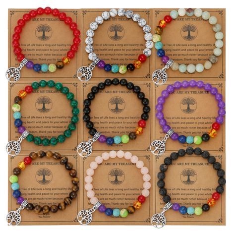 PRICES MAY VARY. Tree of Life Meaning - The Tree of Life symbolizes eternal life and growth,a combination of strength, wisdom, and beauty. When you wear it, it can promote beauty, health, good luck, and healing, bringing you the best wishes. Healing Crystals Bracelet Set - The set contains 9pcs chakra bracelets, including obsidian bracelet, tiger eye bracelet, lava rock bracelet, amethyst bracelet, pink crystal bracelet, white turquoise bracelet and other natural stone bracelets. Together with 7 Chakra Jewelry Necklaces, Chakra Bracelet Meaning, Chakra Bracelet Diy, Tree Of Life Meaning, Pink Crystal Bracelet, Gemstone Chips Bracelet, Life Meaning, Stacked Bracelets, Spiritual Bracelets