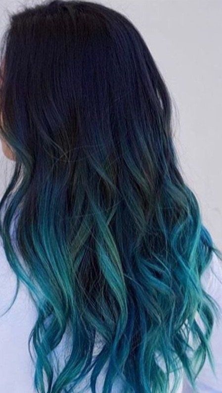 Blue Ombre Wig, Blonde Ombre Hair, Skin Tone Hair Color, Blue Ombre Hair, Turquoise Hair, Hair Aesthetic, Ombré Hair, Nails Red, Ombre Wigs