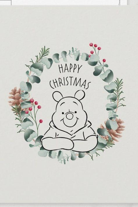 Pooh | Happy Christmas Wreath Postcard
Celebrate the season with this Christmas wreath featuring Winnie the Pooh. Pooh Christmas, Winnie The Pooh Christmas, Simple Christmas Cards, Crochet Christmas Trees, Christmas D, Original Card, Disney Winnie The Pooh, Create Custom Stickers, Christmas Card Holders