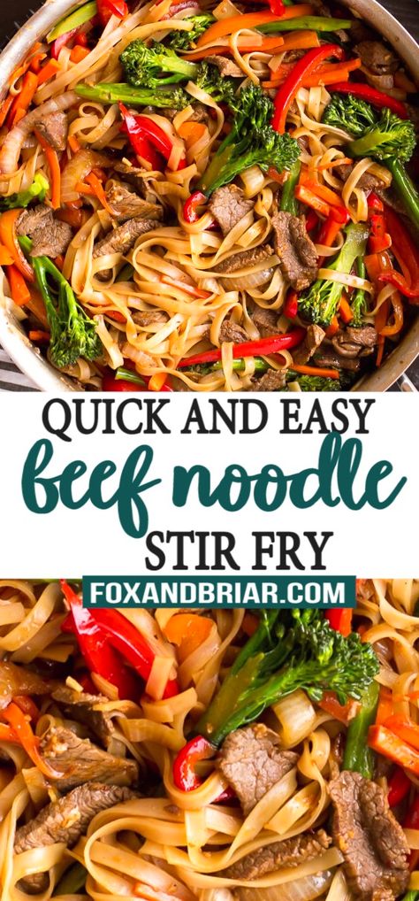 Beef And Broccoli Rice Noodles, Gluten Free Beef Stir Fry Recipes, Beef Broccoli Noodle Stir Fry, Beef Stir Fry With Rice Noodles, Beef Stirfry Instantpot, Beef And Veggies Stir Fry, Steak And Noodle Stir Fry, Instapot Stirfry Beef, Beef And Rice Noodle Recipes