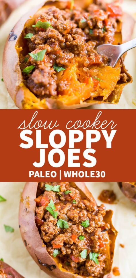 Slow Cooker Healthy, Healthy Sloppy Joes, Slow Cooker Sloppy Joes, Paleo Slow Cooker, Sloppy Joes Recipe, Diner Recept, Healthy Slow Cooker, Sloppy Joe, Easy Paleo