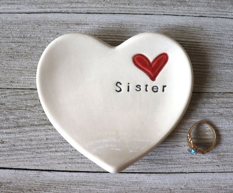 Handmade Gift For Sister, Cute Small Gifts For Friends, Diy Gifts For Sister, Diy Gifts Sister, Cottonwood Az, Polymer Clay Gifts, Sister Best Friend, Big Sister Gifts, Air Dry Clay Projects