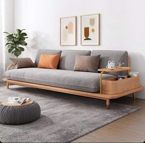 Classic Sofa Living Room, Wooden Living Room Furniture, Sofa Design Wood, Wooden Sofa Designs, Minimalist Sofa, Modern Sofa Living Room, Sofa Bed Design, Furniture Design Chair, Simple Sofa