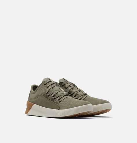 Women's Out 'N About™ Plus Lace Sneaker | SOREL Outdoor Lace-up Sneakers With Textured Sole, Olive Lace-up Sneakers For Outdoor, Outdoor Synthetic Slip-on Sneakers With Textured Sole, Synthetic Slip-on Sneakers With Lug Sole, Comfortable Suede Slip-on Sneakers With Textured Sole, Sorel Booties, Sorel Sneakers, Sorel Kinetic, Sorel Sandals