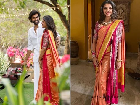 Jayanti Reddy Saree, Miheeka Bajaj, Amazing Wedding Ideas, Rana Daggubati, Jayanti Reddy, Amazing Weddings, Blog Images, Indian Weddings, Pre Wedding Photoshoot