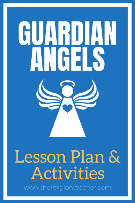 Angel Activity For Kids, Catechism Activities For Kids, Lesson Plan Activities, Formation Ideas, Free Sunday School Lessons, Teach Me To Pray, Catholic Kids Activities, Religion Activities, Guardian Angels Prayer