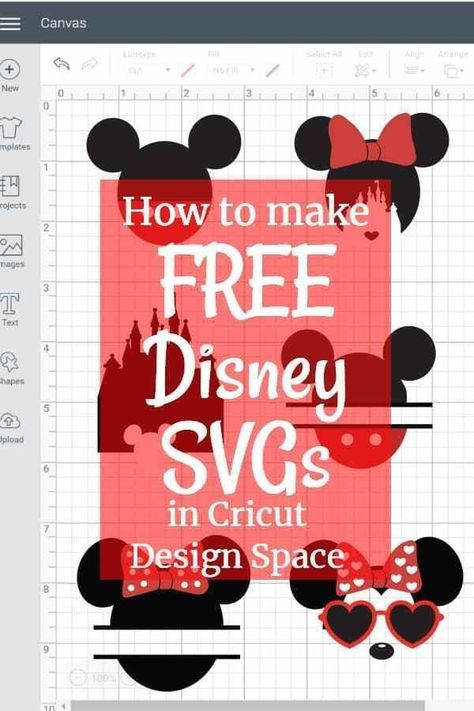 free disney svg files for cricut, free disney shirt svg, free disney ears svg, cricut beginners tutorial Disney Svg Files For Cricut, Disney Shirt Svg, Free Disney Svg Files, Disney Svgs, Disney Svg Files, Mickey Mouse Silhouette, Cricut Svg Files Free, Idee Cricut, Projets Cricut