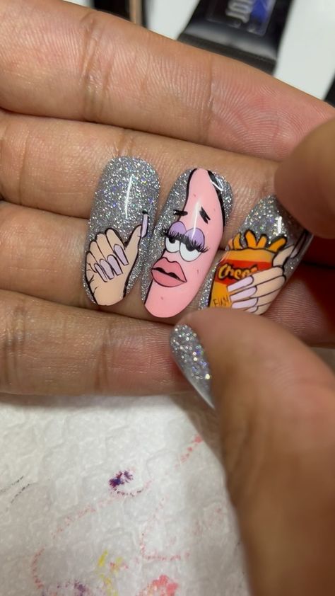 ismael.nailartist on Instagram: Lo de hoy es ser Bichota/Motomami 💅💋💎👑 - - - - - - - #nails #nailart #uñas #uñasacrilicas #painting #nailsusa #art #viral #nailsofinstagram Nails Nailart, Nails, On Instagram, Beauty, Instagram, Art