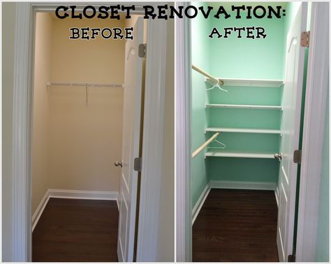 LaForce Be With You - Nursery Closet Redo Deep Narrow Closet, Narrow Coat Closet, Deep Narrow Closet Ideas, Narrow Closet Ideas, Small Deep Closet, Long Narrow Closet, Narrow Closet Organization, Narrow Closet Design, Narrow Closet