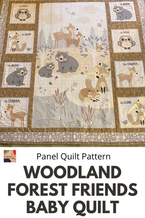 Forest Animals Quilt Patterns, Woodland Animal Quilts Forest Friends, Woodland Friends Nursery, Baby Quilt Patterns Woodland Forest Animals, Woodland Creatures Quilt, Woodsy Quilt Patterns, Woodland Animal Quilt Pattern, Woodland Baby Quilt Pattern, Baby Boy Quilt Patterns Free