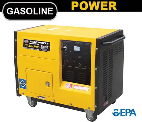 4500watts Silent Gas Generator Silent Generator, Portable Generator, Gas Generator, Water Pumps, Outdoor Power Equipment, Locker Storage