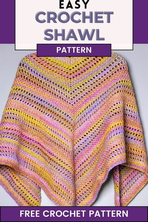 Willow Crochet Shawl Pattern Crochet Prayer Shawls Free Pattern Easy, Caron Blossom Cakes, Triangle Shawl Crochet Pattern Free, Easy Crochet Triangle, Easy Crochet Shawl Pattern, Triangle Shawl Pattern, Prayer Shawl Crochet Pattern, Easy Crochet Shawl, Crochet Shawl Tutorial