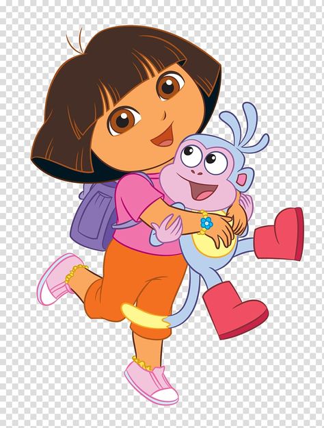 Dora The Explorer Pictures, Dora Drawing, Dora The Explorer Boots, Rabbit Cartoon Drawing, Easy Elephant Drawing, Dora Cartoon, Explorer Boots, Dora And Boots, Boy And Girl Drawing