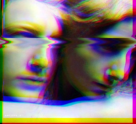 chromatic aberration - classical sculptures - antiope_x - glitch rainbow Chromatic Abberation Art, Chromatic Aberration Art, Nick Fancher, Classical Sculptures, Summer Ghost, Electric Angel, Ghost Aesthetic, Clock Work, 80s Neon