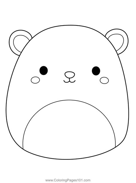 Brooke the Polar Bear Squishmallows Coloring Page Squish Mellow Coloring Pages Free Printable, Squishmallows Drawing With Color, Sqishmelow Drawing, Squishmallow Template, Squishmallows Drawing, Cookie Projector, Squishmallows Coloring Pages, Squishmallow Party, Paper Squishies