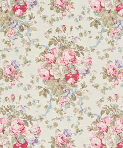 Bennison Roses Book Endpapers, Vintage Floral Backgrounds, Textiles Design, Shabby Chic Wallpaper, Antique Wallpaper, Vintage Floral Wallpapers, Vintage Flowers Wallpaper, Chic Wallpaper, Beautiful Fabrics