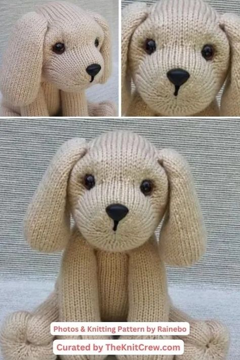 If you are looking for an adorable knitting project idea, check out these knitted labrador doll patterns. Patterns curated by The Knit Crew Knit Dog Pattern, Teddy Knitting Pattern Free, Small Knitted Toys Free Pattern, Dog Knitting Patterns Free, Knit Toys Free Pattern Stuffed Animals, Knit Stuffed Animals, Doll Knitting Patterns, Sock Creatures, Knitting Animals