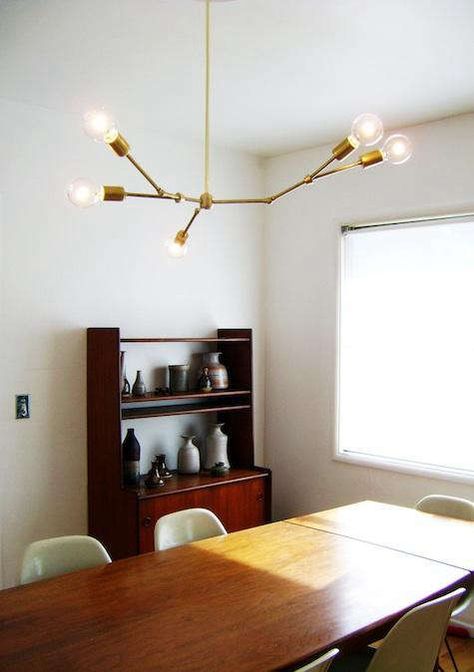 Lindsey Adelman Lighting, Pipe Lights, Lighting Dining Room, Lindsey Adelman, Dining Room Design Modern, Lampe Diy, Modern Lighting Chandeliers, Appartement Design, Modern Chandeliers