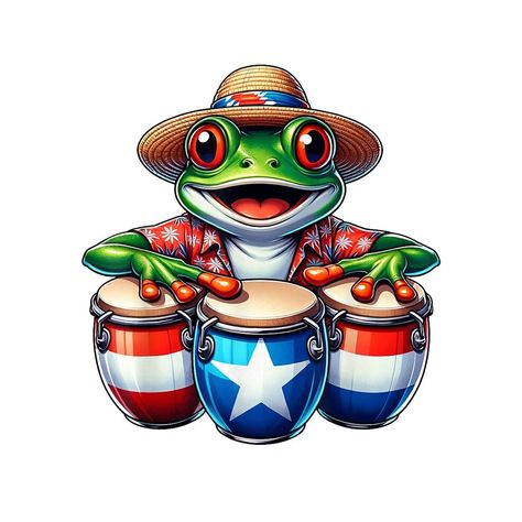 Puerto Rico Art Drawing, Puerto Rico Coqui, Puerto Rico Png, Coqui Frog, Puerto Rican Artwork, Puerto Rico Art, Joker Art, Mascot Design, Blue Roses