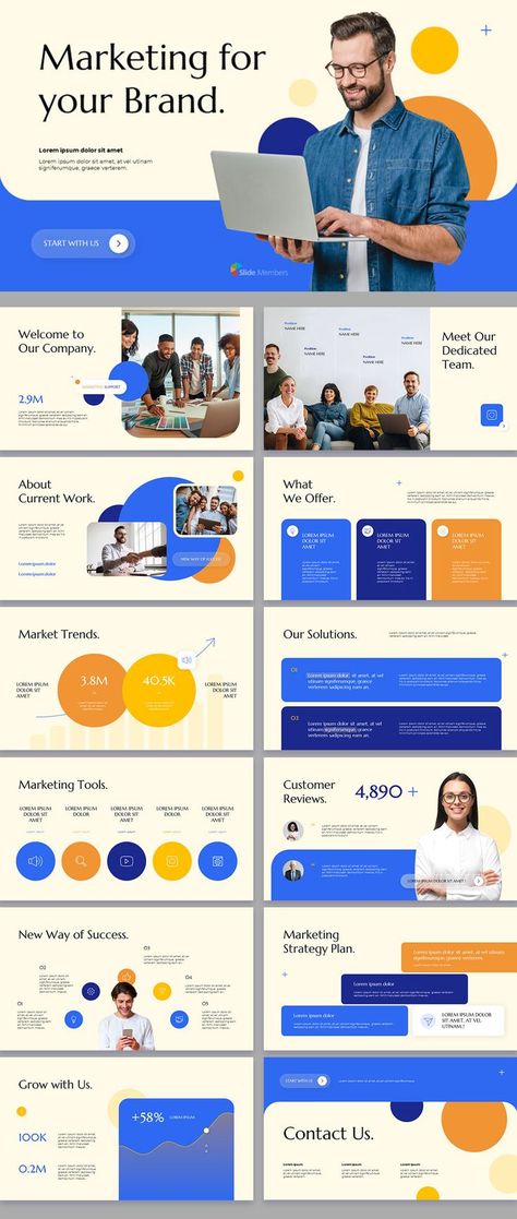 Professional Powerpoint Design, Powerpoint Professional Design, Pitching Presentation Design, Marketing Presentation Ideas, Introduction Slide Presentation, Business Proposal Design Layout, Design Slides Presentation, Professional Presentation Template, Marketing Proposal Design