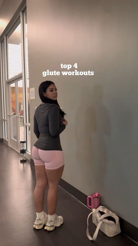 @gabyalcg shares her top 4 exercises for glute development. Elevate your leg day with these effective workouts. #gymtok #fittok #glutesworkout #glutegains #legday #fyp Gym Based Glute Workout, Glute Focused Workout, Intense Glute Workout Gym, Glute Growing Exercises Gym, Glute Focused Leg Day Gym, Glute Workout Gym, Glute Workout Women, Workout Program Gym, Bum Workout