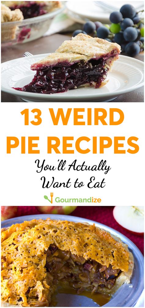 Pies From Around The World, Weird Pie Recipes, 5 Star Pie Recipes, Easy Unique Pie Recipes, Weird Cake Recipes, Creative Pie Recipes, Unique Pies For Thanksgiving, Dinner Pies Recipes, Unique Fruit Pies