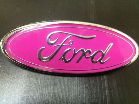 Ford Emblem Overlay Decals, Ford F350 Dually, Country Girl Truck, Pink Truck Accessories, Car Driving Tips, Ford Explorer Accessories, Girl Truck, F350 Dually, Ford Emblem