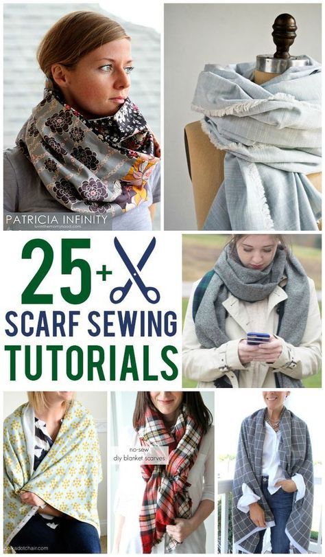 More than 25 Free Scarf Sewing Patterns and Tutorials Diy Blanket Scarf, Scarf Sewing, Scarf Sewing Pattern, Sewing Scarves, Diy Sy, Free Scarf, Beginner Sewing, Beginner Sewing Projects Easy, Kleidung Diy